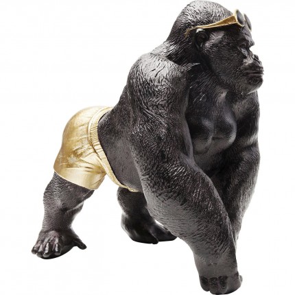 Woonaccessoires gorilla op het strand 30cm Kare Design