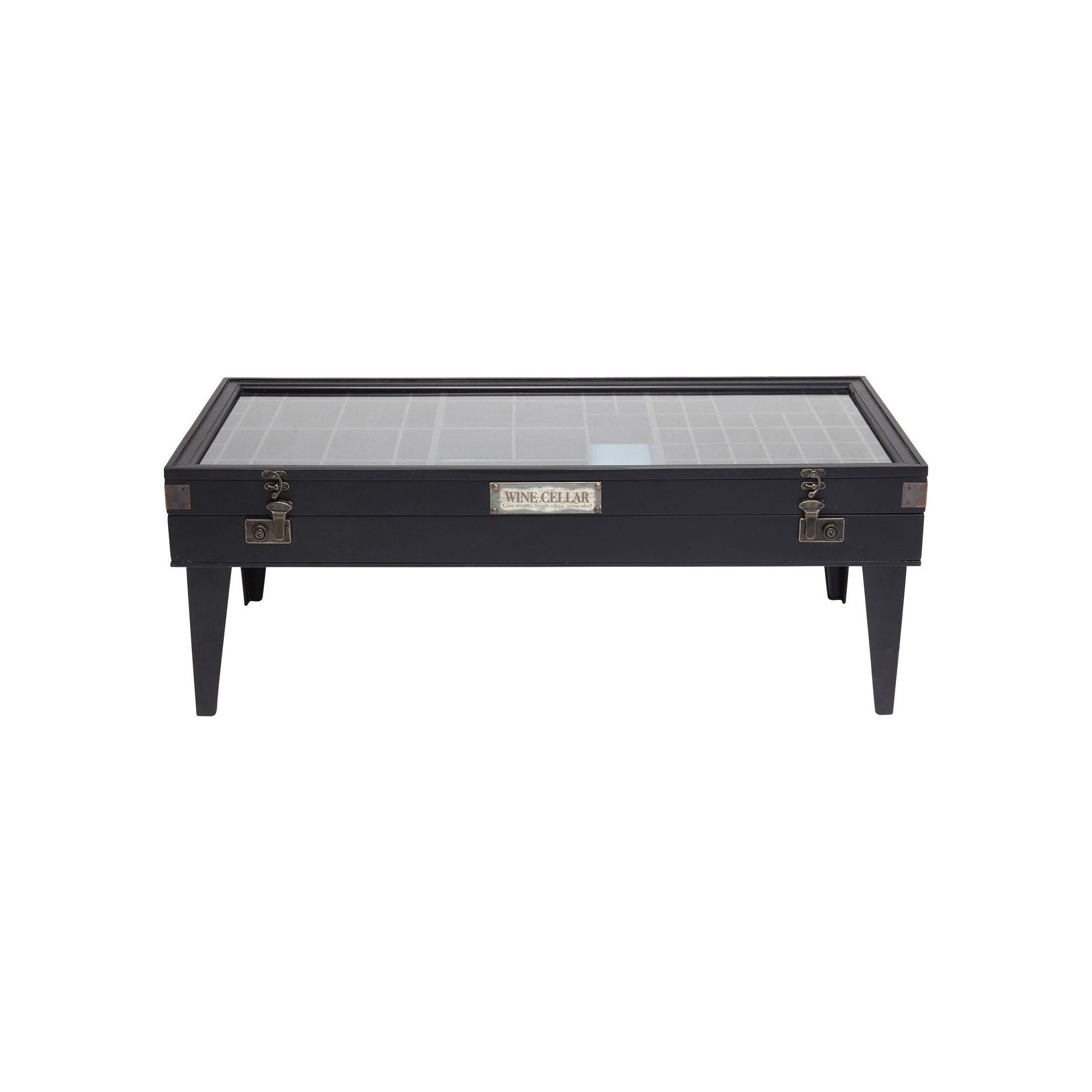 Table basse Collector noire 122x55cm Kare Design