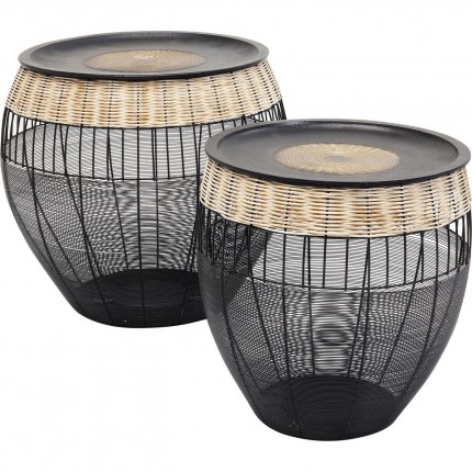 Bijzettafel African Drums (2/Set) Kare Design