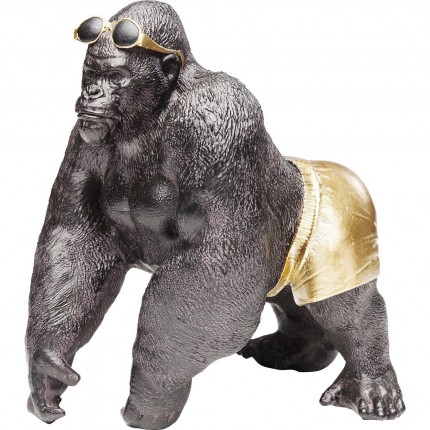 Woonaccessoires gorilla op het strand 20cm Kare Design