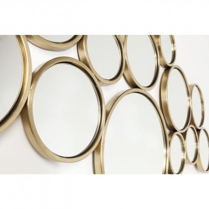 Wall Mirror Bubbles Brass 93x138cm Kare Design