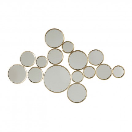 Wall Mirror Bubbles Brass 93x138cm Kare Design