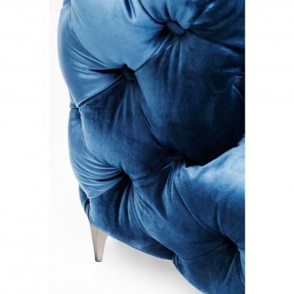 Sofa Look 2-Zits fluweel blauw Kare Design