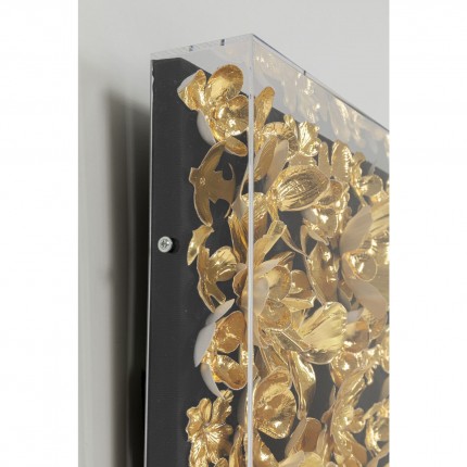 Decoratief frame Gold Flower 60x60cm Kare Design