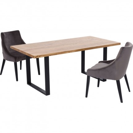 Eettafel Jackie 160x80cm eik zwart Kare Design