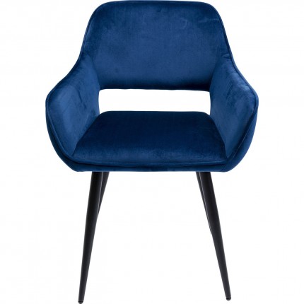 Stoel met armleuningen San Francisco blauw Kare Design