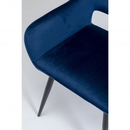 Stoel met armleuningen San Francisco blauw Kare Design