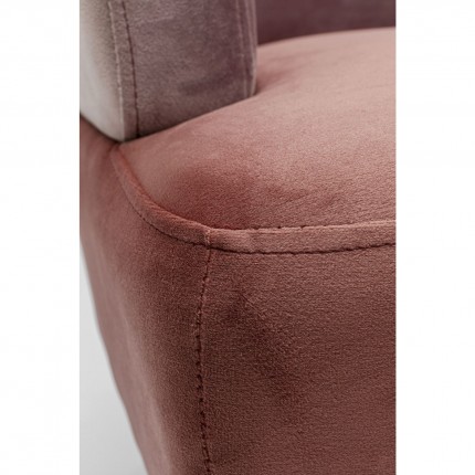 Sofa Sandwich 2-Zits fluweel roze Kare Design