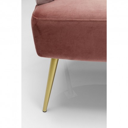 Sofa Sandwich 2-Zits fluweel roze Kare Design