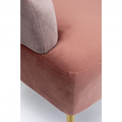 Fauteuil Sandwich fluweel roze Kare Design