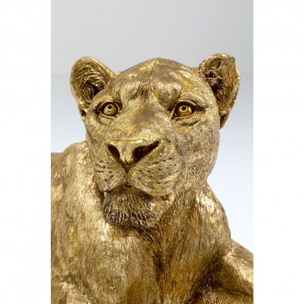 Deco lioness XL 113cm gold Kare Design