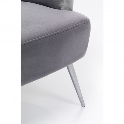 Fauteuil Sandwich fluweel grijs Kare Design