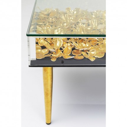 Salontafel Gouden Bloemen 120x60cm Kare Design