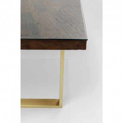 Eettafel Conley 180x90cm goud Kare Design