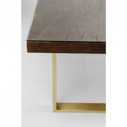 Eettafel Conley 180x90cm goud Kare Design