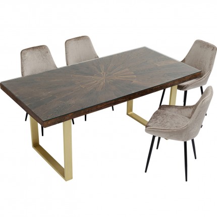 Table Conley 180x90cm brass Kare Design