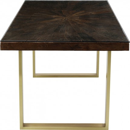 Eettafel Conley 180x90cm goud Kare Design