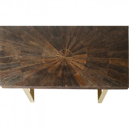 Eettafel Conley 180x90cm goud Kare Design