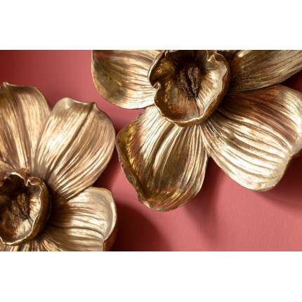 Wall Decoration Orchid Gold 44cm Kare Design