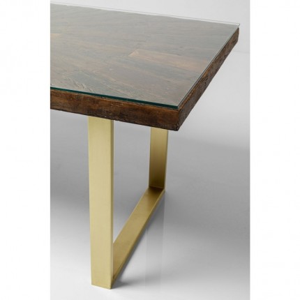 Eettafel Conley 160x80cm brass Kare Design