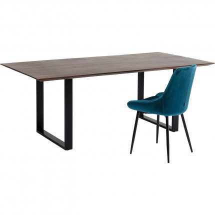 Eettafel Symphony Walnoot Zwart 180x90cm Kare Design