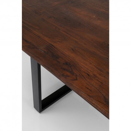 Eettafel Symphony 180x90cm walnoot zwart Kare Design