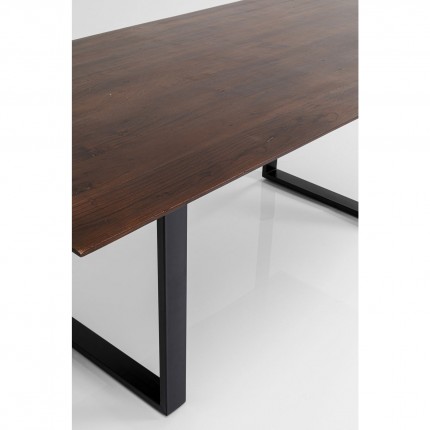 Eettafel Symphony Walnoot Zwart 180x90cm Kare Design