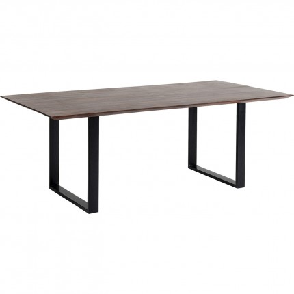 Eettafel Symphony Walnoot Zwart 200x100cm Kare Design