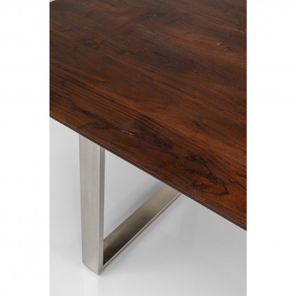 Table Symphony 200x100cm walnut chrome Kare Design