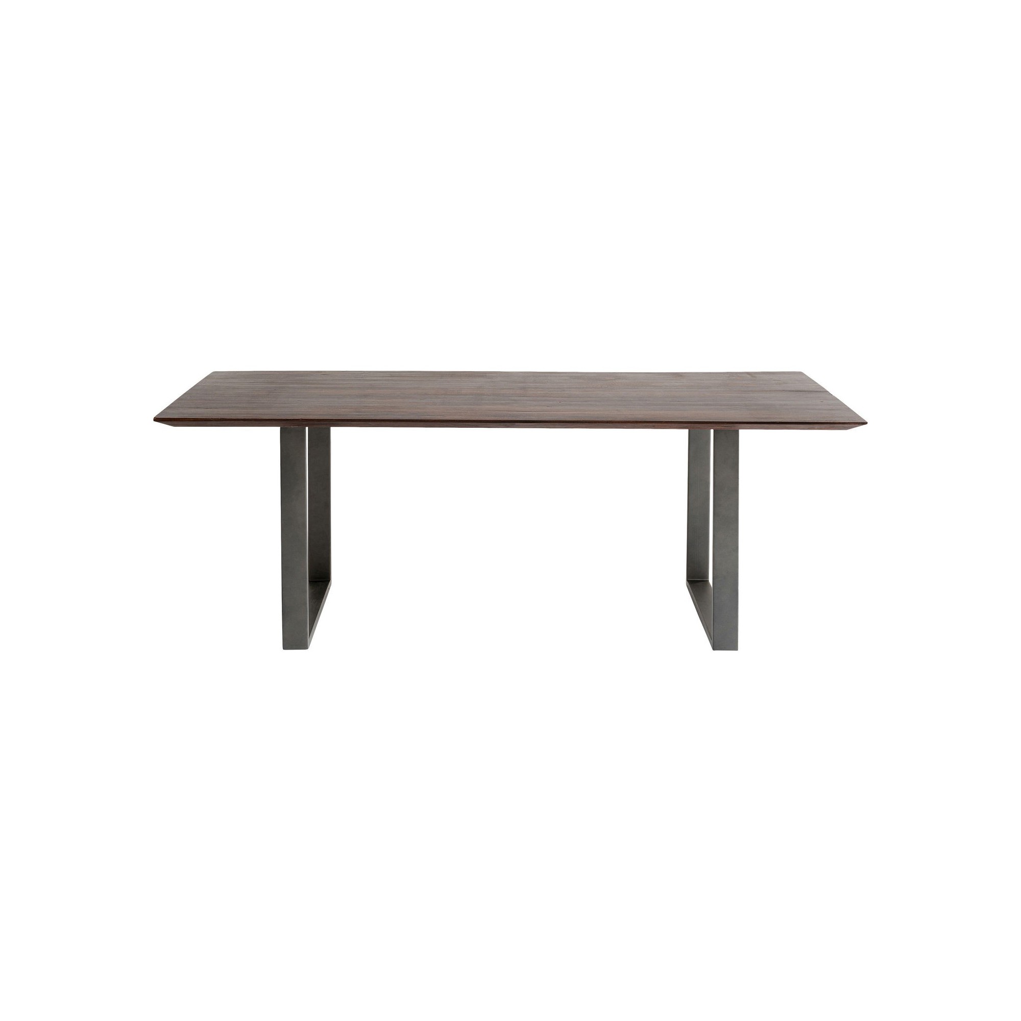 Table Symphony noyer acier 200x100cm Kare Design