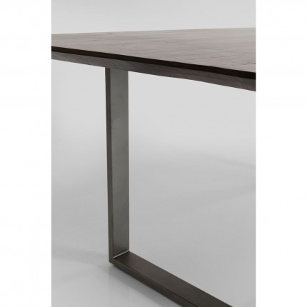 Eettafel Symphony Walnoot Ruw Staal 180x90cm Kare Design