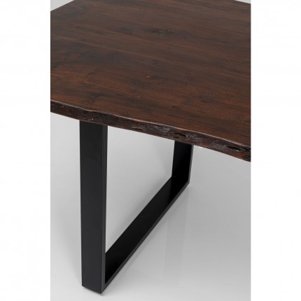 Table Harmony 200x100cm walnut black Kare Design