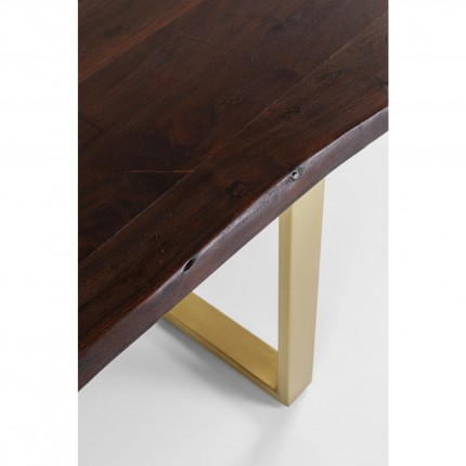 Table Harmony 180x90cm walnut gold Kare Design