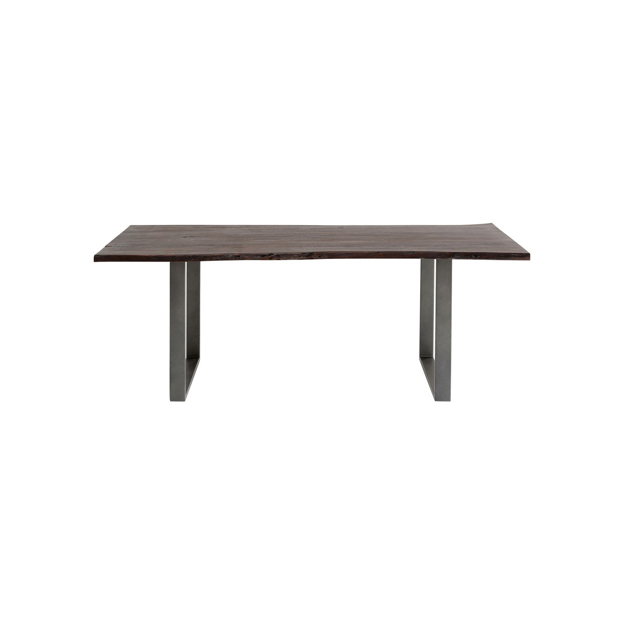 Table Harmony noyer acier 200x100cm Kare Design