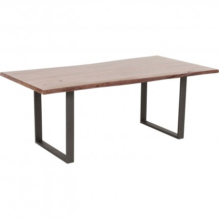 Eettafel Harmony 200x100cm walnoot staal Kare Design