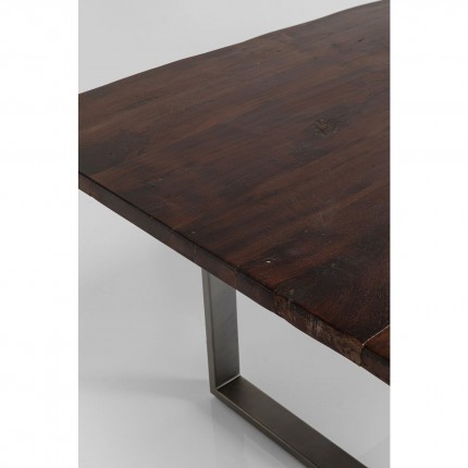 Eettafel Harmony 200x100cm walnoot staal Kare Design