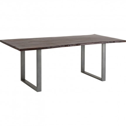 Eettafel Harmony 180x90cm walnoot staal Kare Design