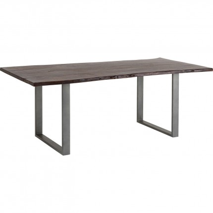 Eettafel Harmony 160x80cm walnoot staal Kare Design