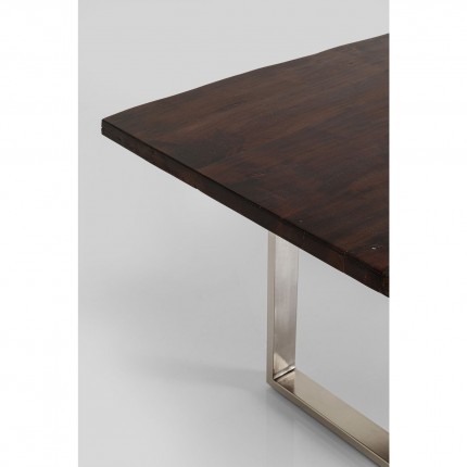 Eettafel Harmony 160x80cm walnoot chroom Kare Design