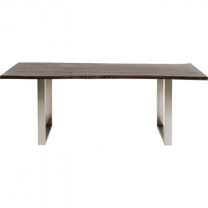 Eettafel Harmony 160x80cm walnoot chroom Kare Design