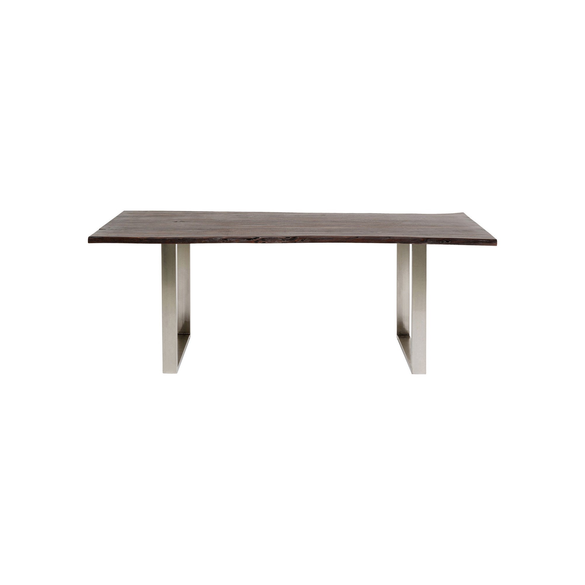 Table Harmony noyer chrome 160x80cm Kare Design