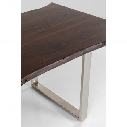 Table Harmony 180x90cm walnut chrome Kare Design