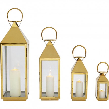 Lantern Giardino gold (4/Set) Kare Design