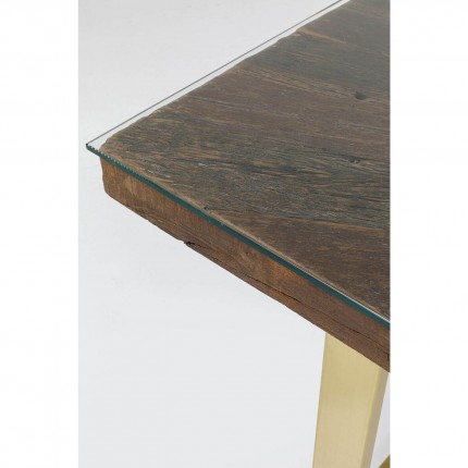 Eettafel Conley 160x80cm brass Kare Design