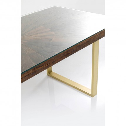 Eettafel Conley 160x80cm brass Kare Design