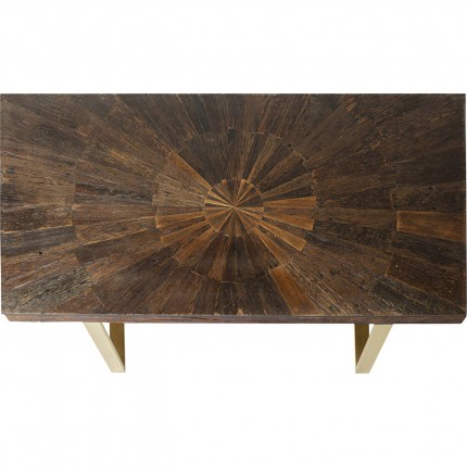 Eettafel Conley 160x80cm brass Kare Design