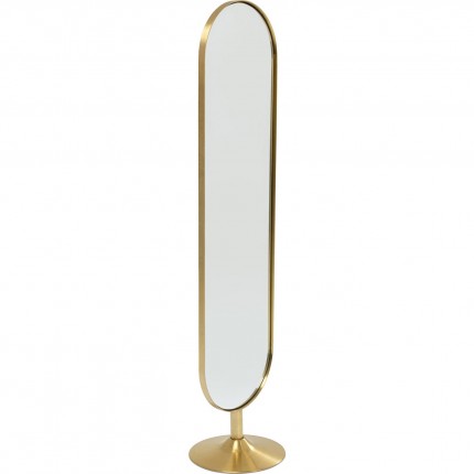 Floor Mirror Curve 170x40cm brass Kare Design