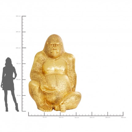 Decoratie Gorilla Goud XXL 249cm Kare Design