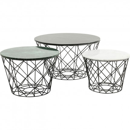 Coffee Table East Round (3/Set) Kare Design