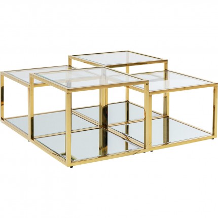 Salontafel Orion goud (4/set) Kare Design